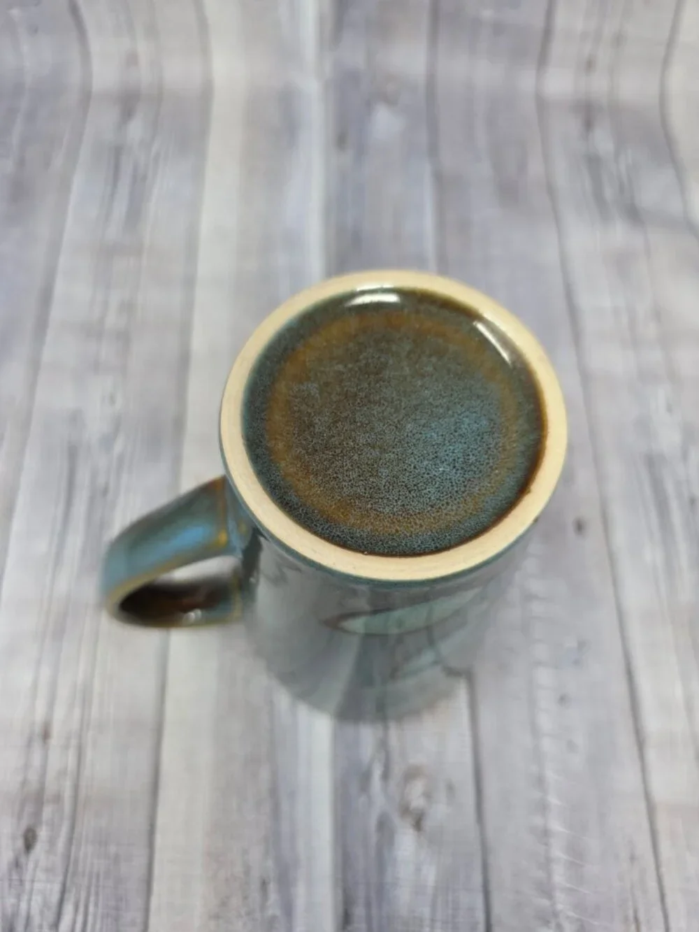 Tall Emerald Green Leaf Ceramic Mug Bamboo Leaf 20 ounce oz Tea Coffee Cup 6